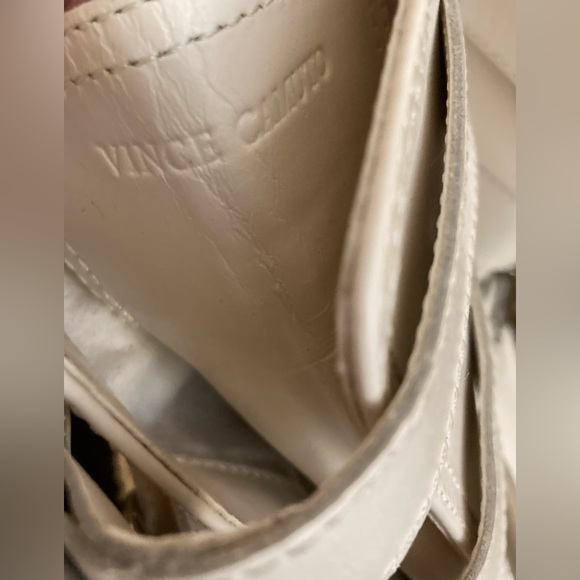 NEW Pair of VINCE CAMUTO White Boots Size 10 Frishea Leather Upper Shoes - Picture 14 of 14
